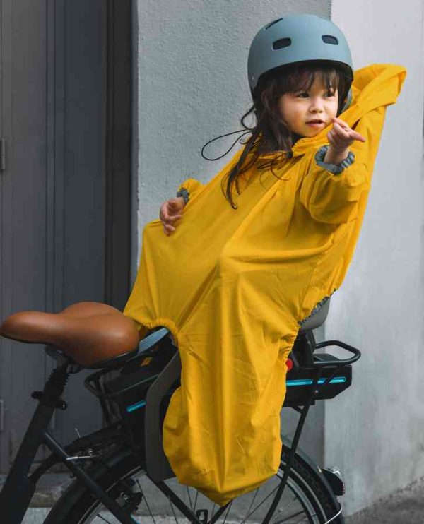 Imperméable rainette cape de pluie siège vélo enfant