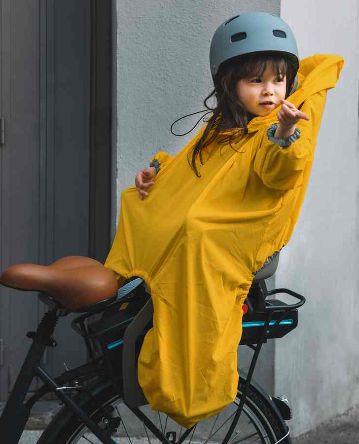 Couverture de pluie accessoire de siège de vélo pour enfant, équipement de  pluie de siège arrière de vélo, couverture de pluie portable poncho, housse  de pluie de siège de vélo pour enfants