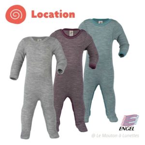 location pyjama bébé laine et soie Engel natur body intégral sous-couche thermique