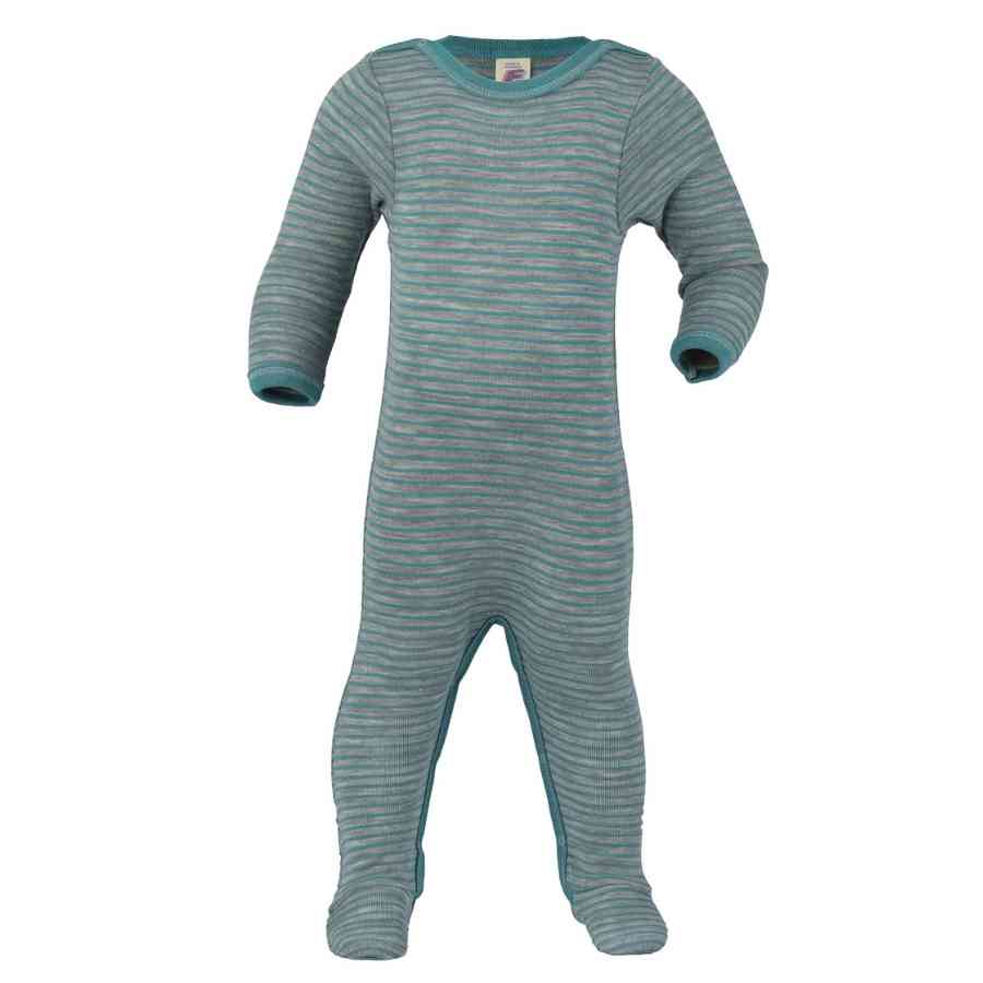Pyjama 1 pièce en laine bouclette avec pieds COSILANA bébé