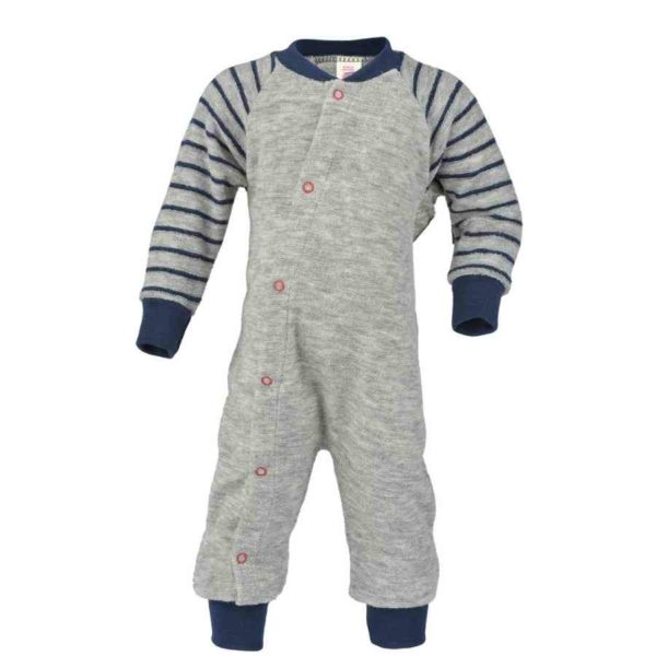 Engel natur pyjama bebe bambin laine eponge bouclette bio gris 555770 091
