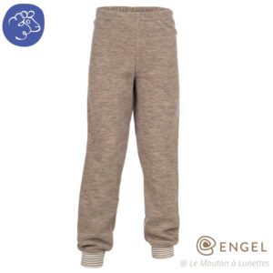 Bas de pyjama laine mérinos éponge bouclette engel natur pour enfant