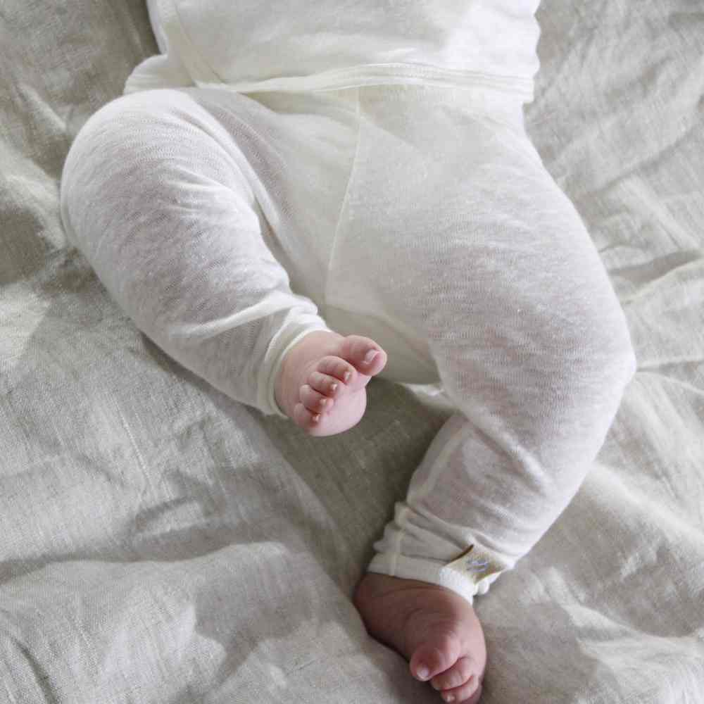 Pantalon bébé en lin made in france Petipoi location