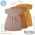 robe en lin été enfant eden matona