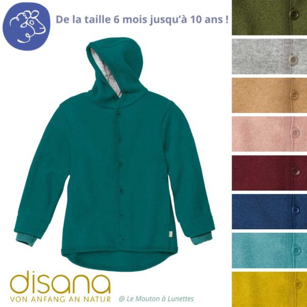 veste en laine pour enfant disana