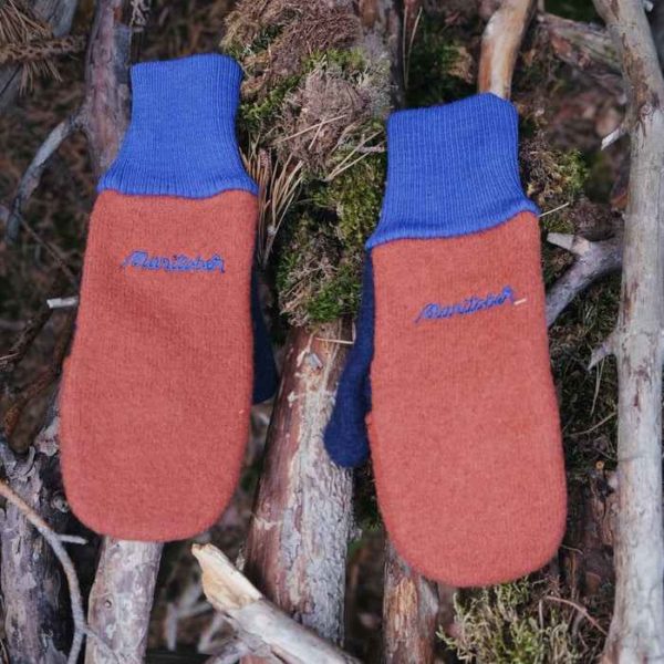 Moufles mitaines laine bouillie bio Manitober enfant