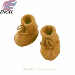 Chaussons bébé en laine polaire bio - Engel natur