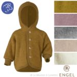 veste bébé en laine polaire naturelle bio mérinos engel natur gilet chaud à capuche