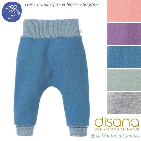 Pantalon sarouel bébé en laine bouillie fine - DISANA