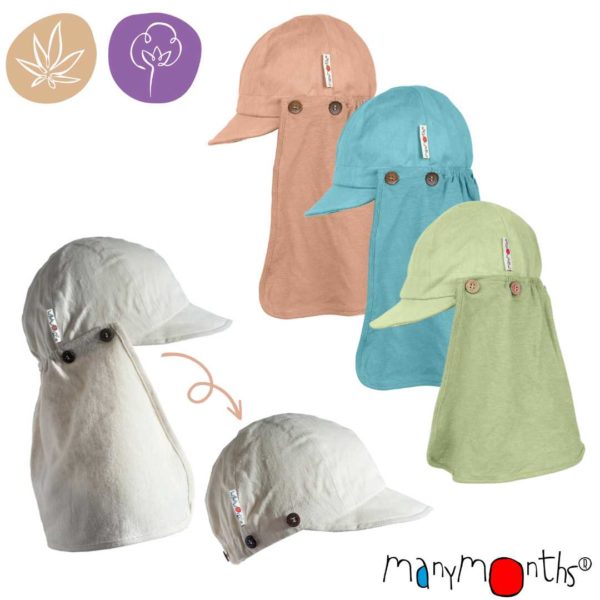 casquette bébé enfant évolutif été chanvre coton bio ManyMonths ECO Hempies mixte