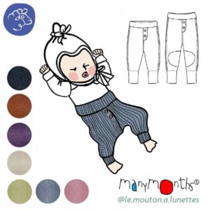 Joggers Manymonths pantalon bébé en laine mérinos