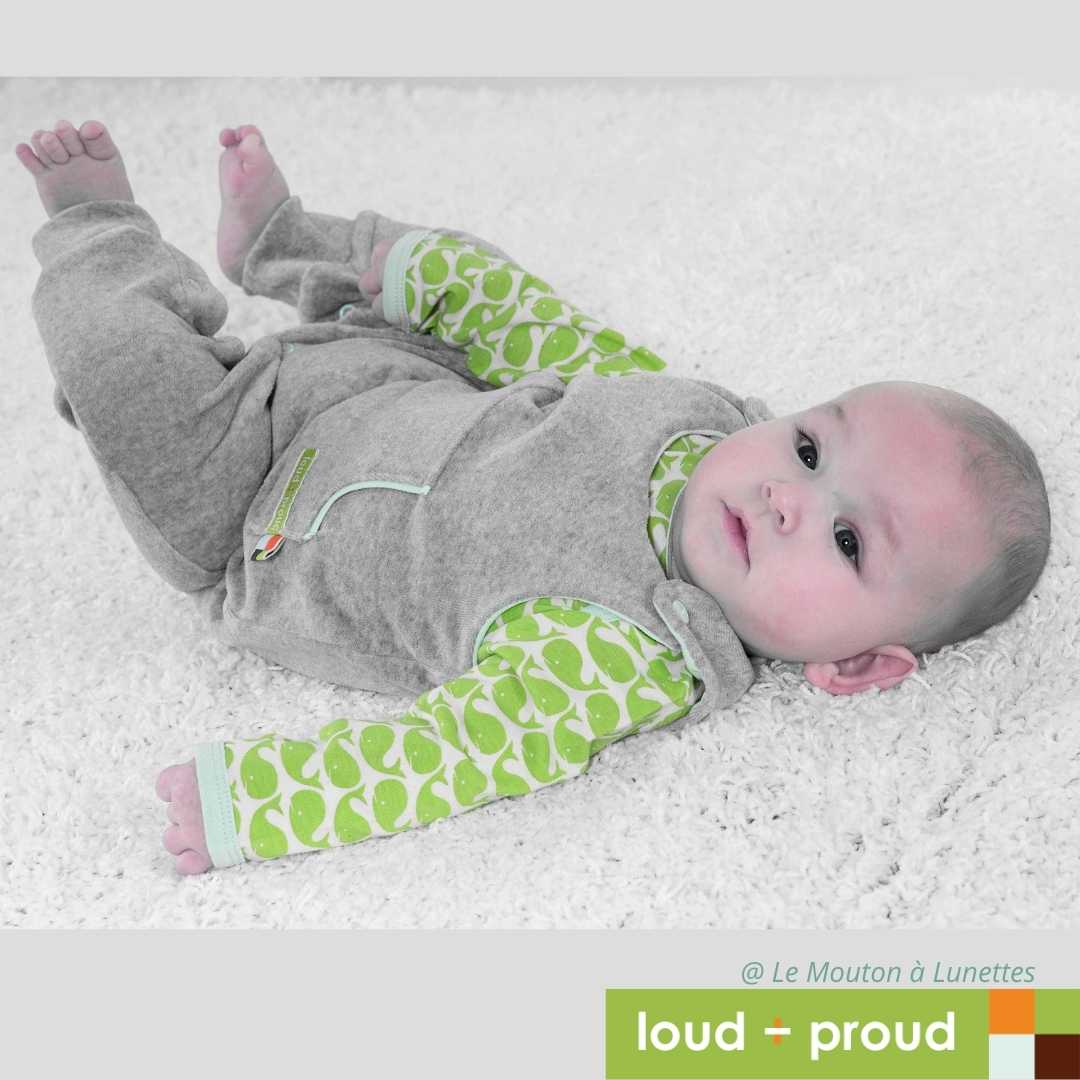 Vêtements bébé et enfants de 0 à 36 mois en matières naturelles coton bio  certifiés GOTS