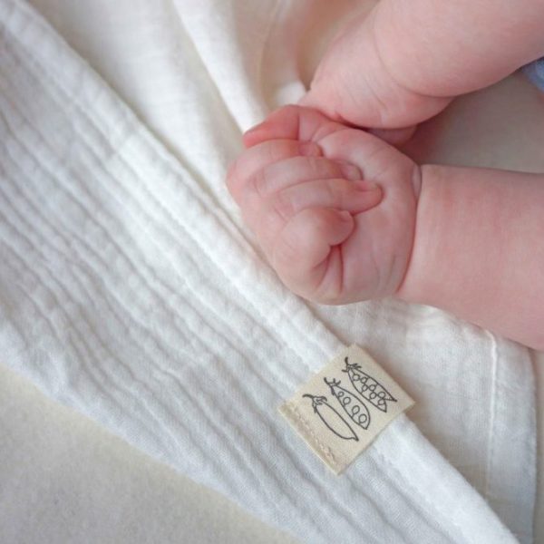 Lange en coton bio pour bébé Les Petits Pois