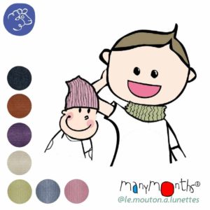 Kids Multitube Manymonths snood tout de cou enfant et bébé en laine mérinos