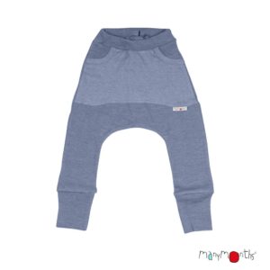ManyMonths sarouel evolutif laine merinos kangourou bleu kangaroo trousers bluemist