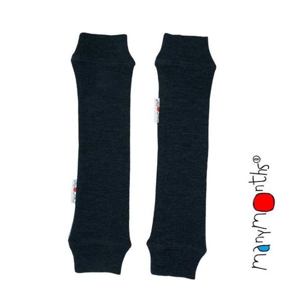 manymonths jambieres guetres laine merino enfant adulte noir