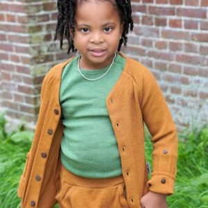 Manymonths gilet cardigan évolutif enfant laine mérinos
