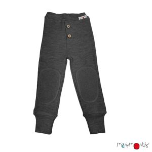 ManyMonths pantalon bebe noir evolutif laine merinos babbyjogger