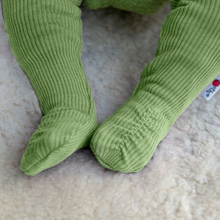 Baby booties Manymonths chaussons de portage chaussettes hautes laine mérinos bébé