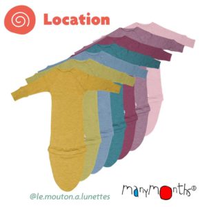 location gigoteuse manymonths évolutive pour bébé en laine mérinos