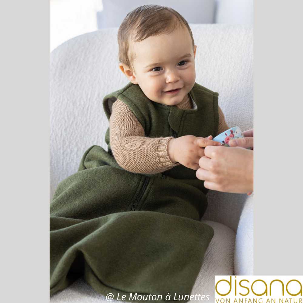 Gigoteuse bébé en tricot de laine mérinos bio - Disana