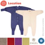 location pyjama cosilana bébé en éponge de laine mérinos bio Le mouton à lunettes