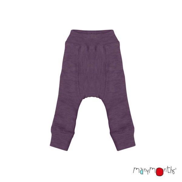Manymonths pantalon bebe longies reversibles violet dustygrape 2