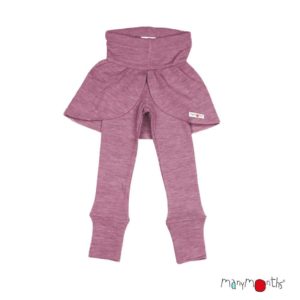 Leggings Butterfly papillon ManyMonths avec jupe enfant laine mérinos