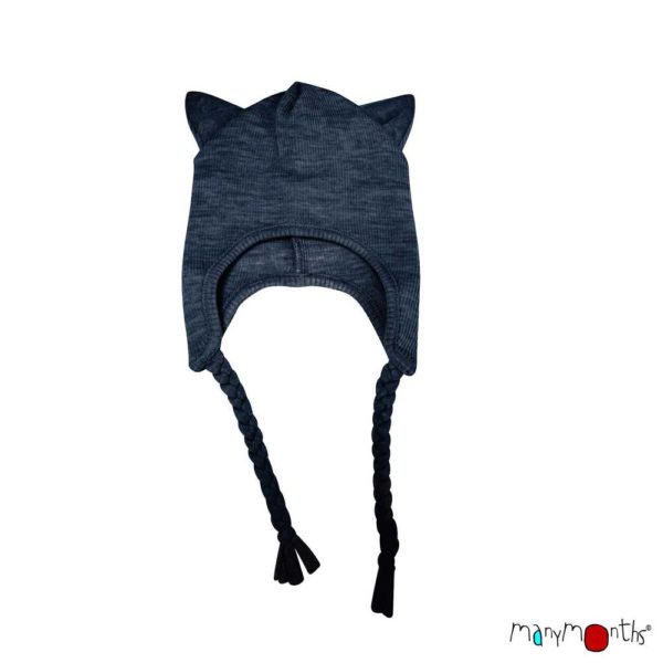 Bonnet chat en laine pour enfant Kitty beanie manymonths polar winter