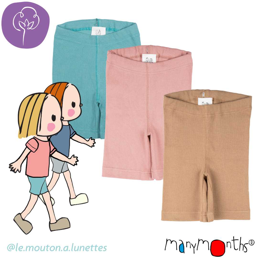 Short cycliste coton sale