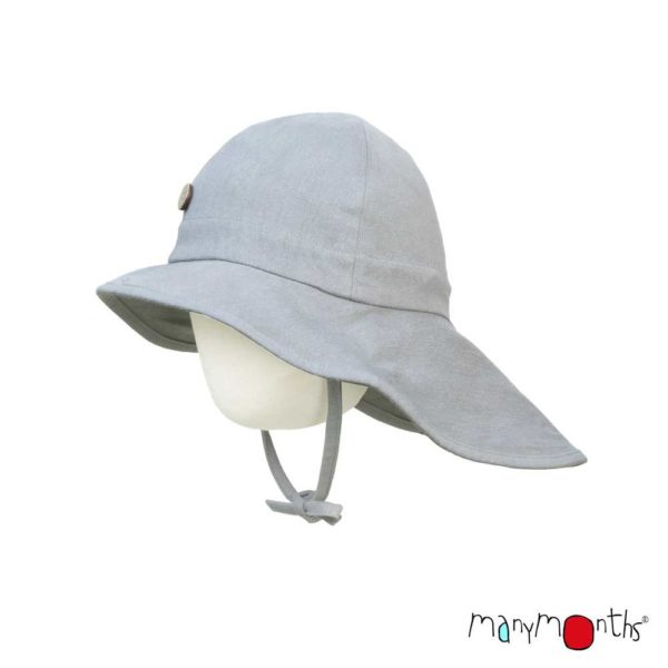 ManyMonths Summer Hat chapeau ete soleil ORIGINAL en chanvre et coton bio évolutif pour bébé et enfant gris Rock Grey