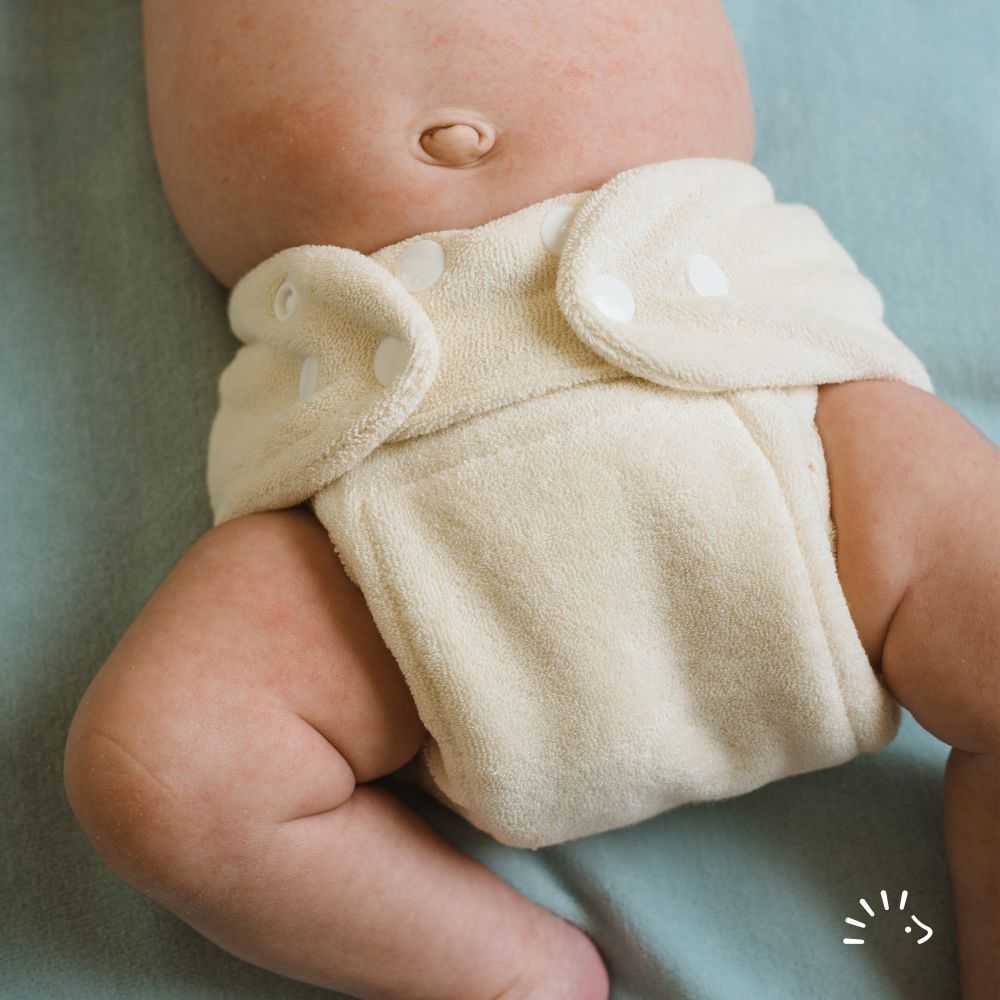 Couche lavable Newborn MiniFit en coton bio Popolini à Velcro