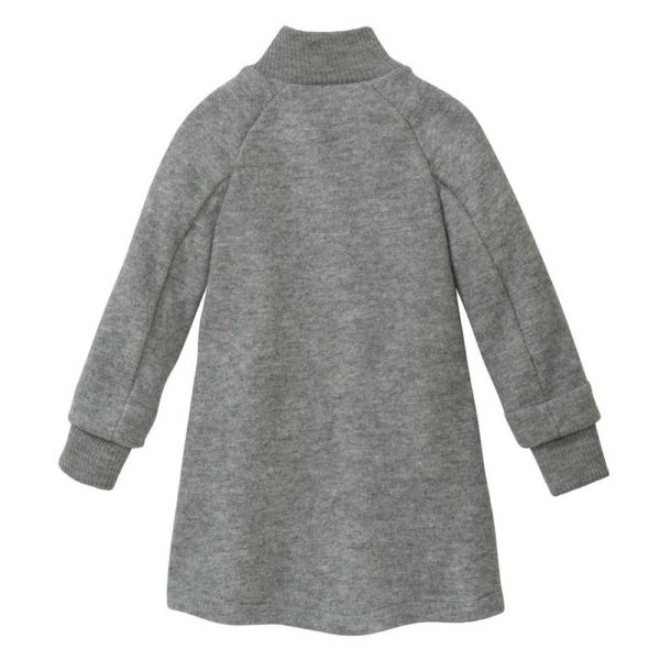 manteau hiver fille disana en laine bouillie bio pour enfant gris