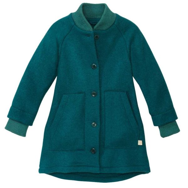 manteau hiver fille disana en laine bouillie bio pour enfant pacific