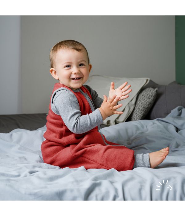 gigoteuse à pieds pour enfant sac de couchage en polaire de coton bio popolini iobio