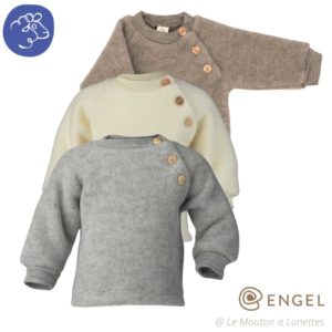 Pullover bébé en laine polaire bio engel natur laine mérinos pull mérinos mixte chaud
