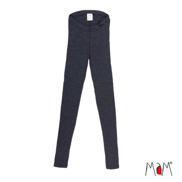 leggings mérinos femme laine noir maM