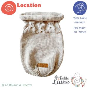 cocon de naissance bébé laine merinos ma petite laine made in France location le mouton à lunettes