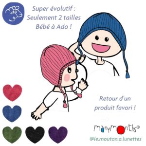 ManyMonths Woollies bonnet enfant laine mérinos