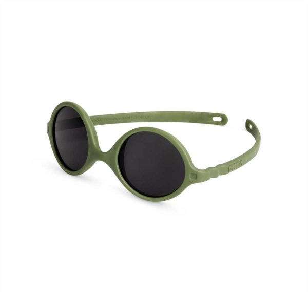 KIETLA lunettes de soleil bebe incassables reversibles DIABOLA vert kaki