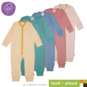 pyjama coton bio bébé loud+proud