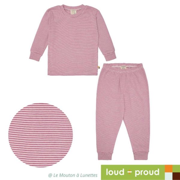 pyjama coton bio enfant loud+proud