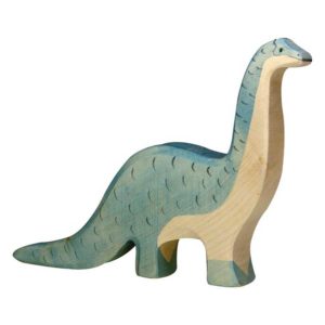 brontosaure en bois dino t-rex holztiger goki jouet bois enfant