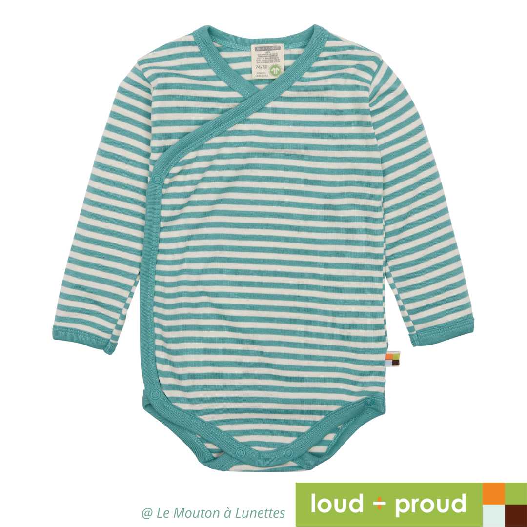 Body en coton bio pour bebe manches longues Loud and Proud