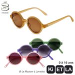 lunettes de soleil WOAM KI ET LA rondes pour enfant et ado