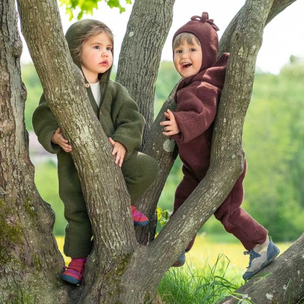 combinaison polaire de laine naturelle bio mérinos engel natur combinaison chaude hiver enfant